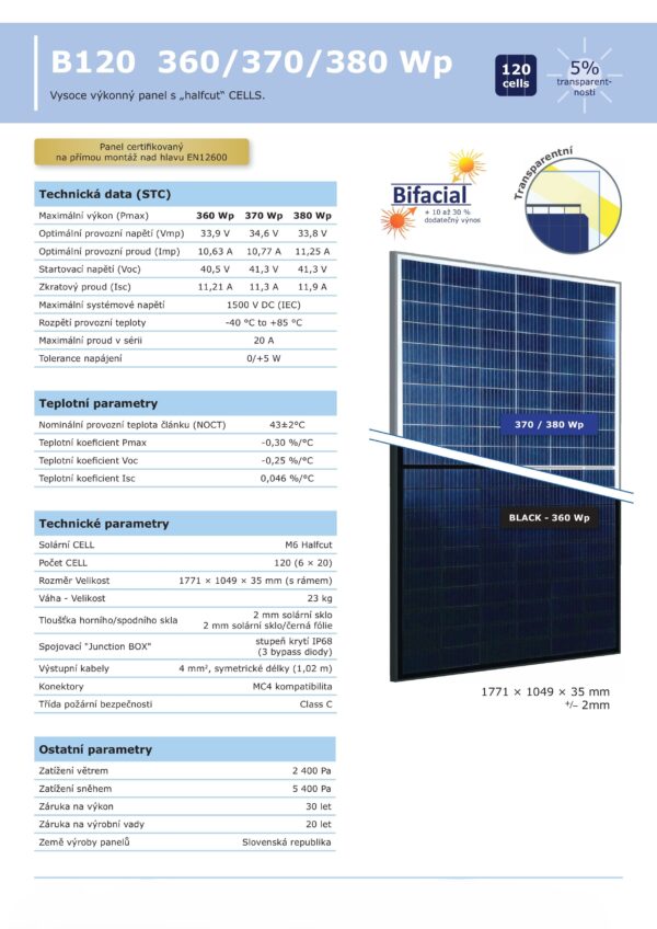 FVE PANEL AG-B120-360/370/380Wp - Image 3